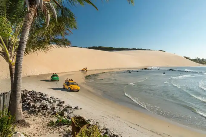 Dunas e manguezais preservados na Ilha do Amor em Camocim no litoral oeste do Ceará
